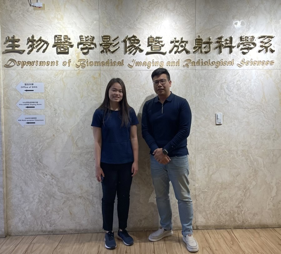 Veronica and Prof. Chang